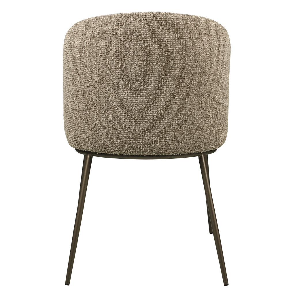 Esszimmerstuhl Elvi mocca chunky fire retardant (Set of 2)