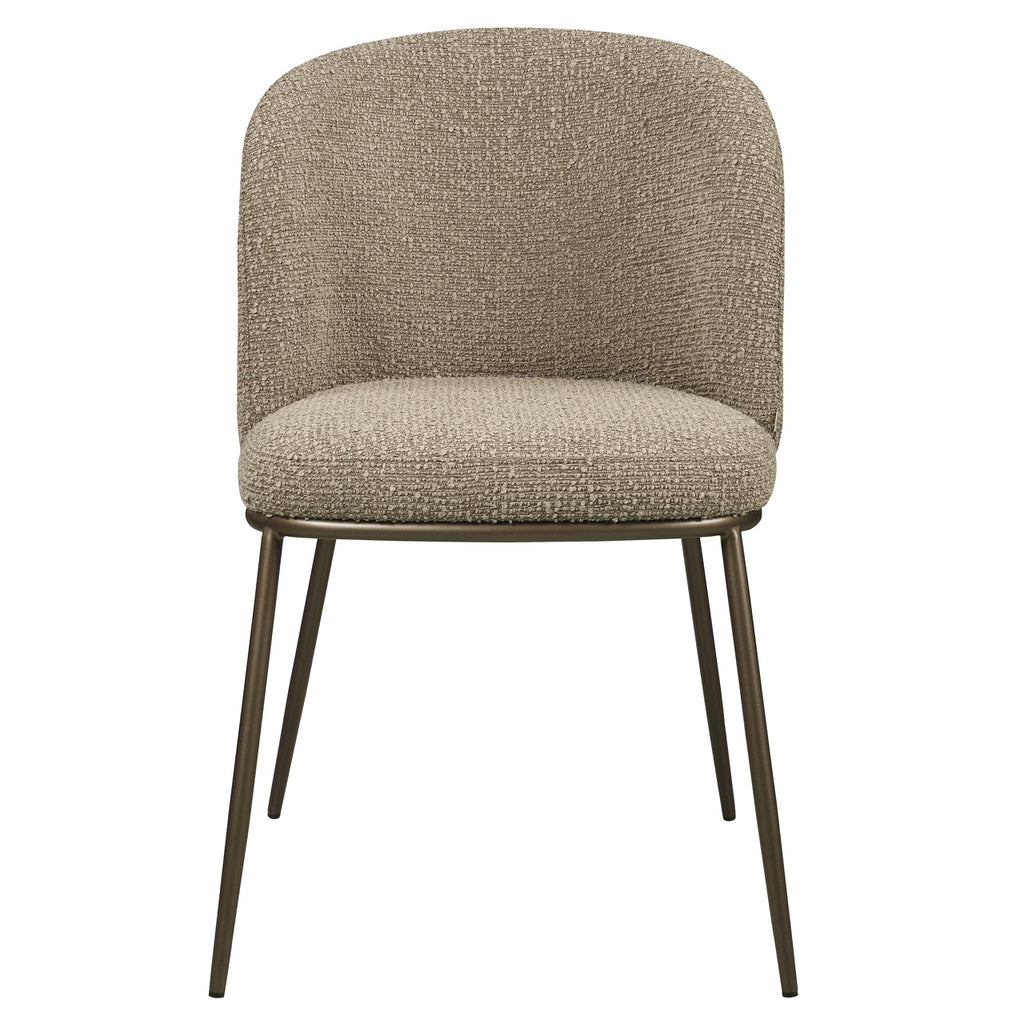 Esszimmerstuhl Elvi mocca chunky fire retardant (Set of 2)