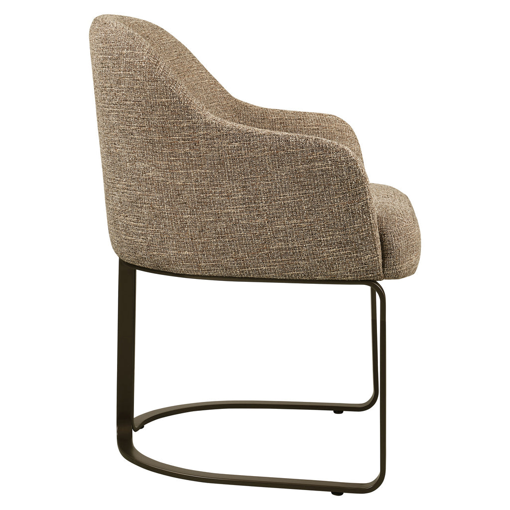 Esszimmerstuhl Hadley brown tweed fire retardant