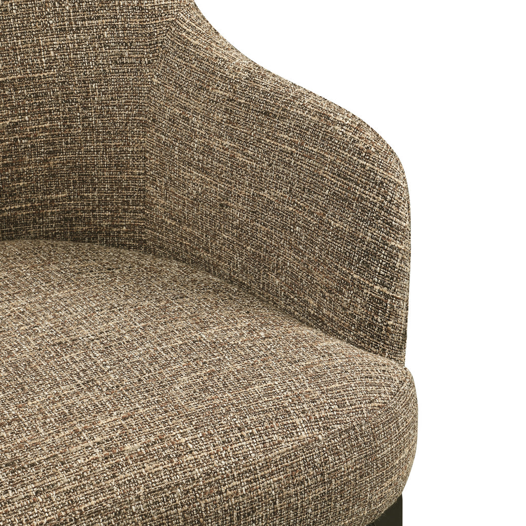 Esszimmerstuhl Hadley brown tweed fire retardant