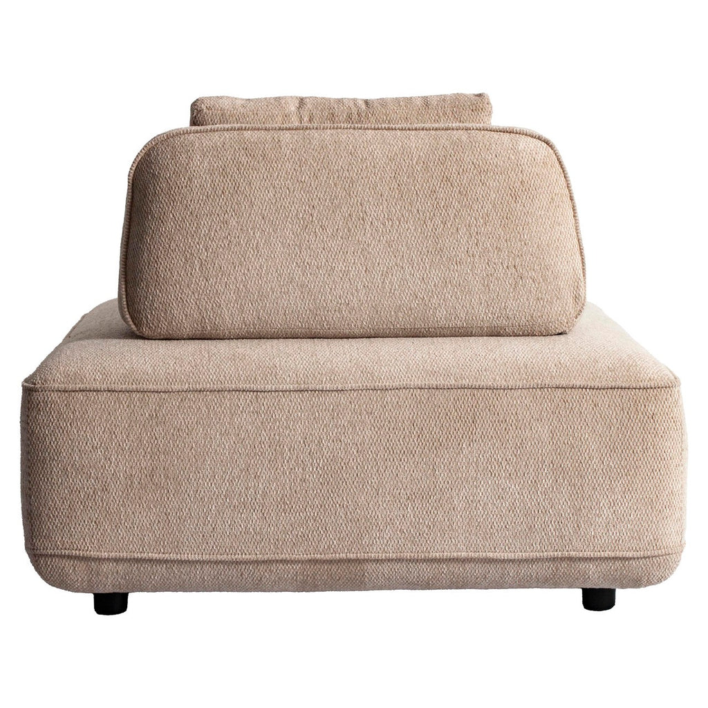 Sofa Tudor natural boldweave 1-seater movable backrest