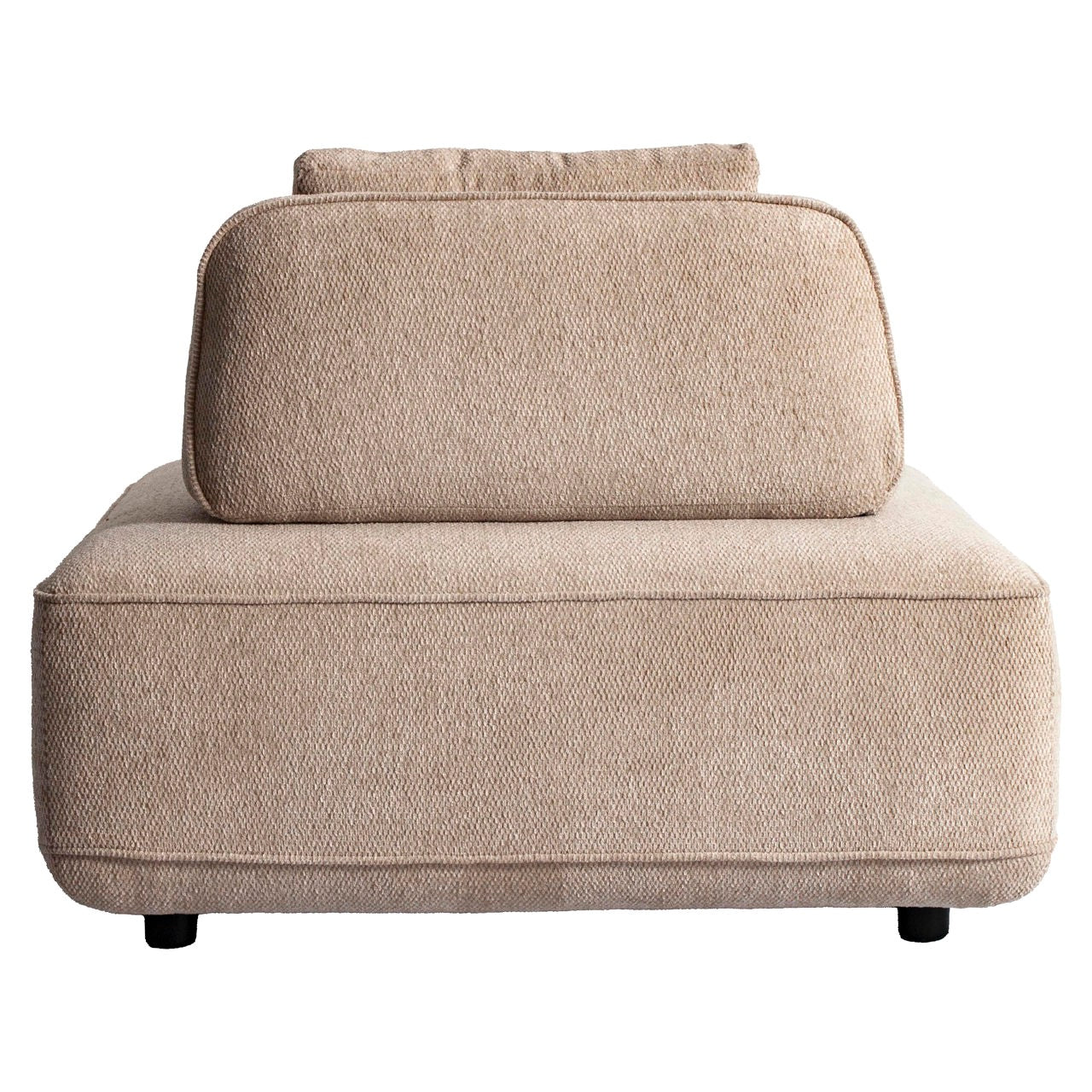 Sofa Tudor natural boldweave 1-seater movable backrest