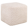 Hocker & Fußbank Ciela beige chevron