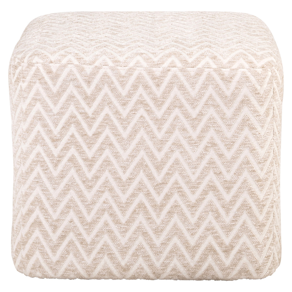Hocker & Fußbank Ciela beige chevron