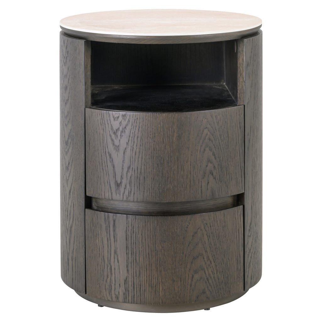 Nachttisch Nando brown 2-drawers