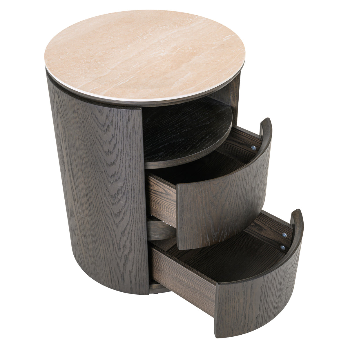 Nachttisch Nando brown 2-drawers