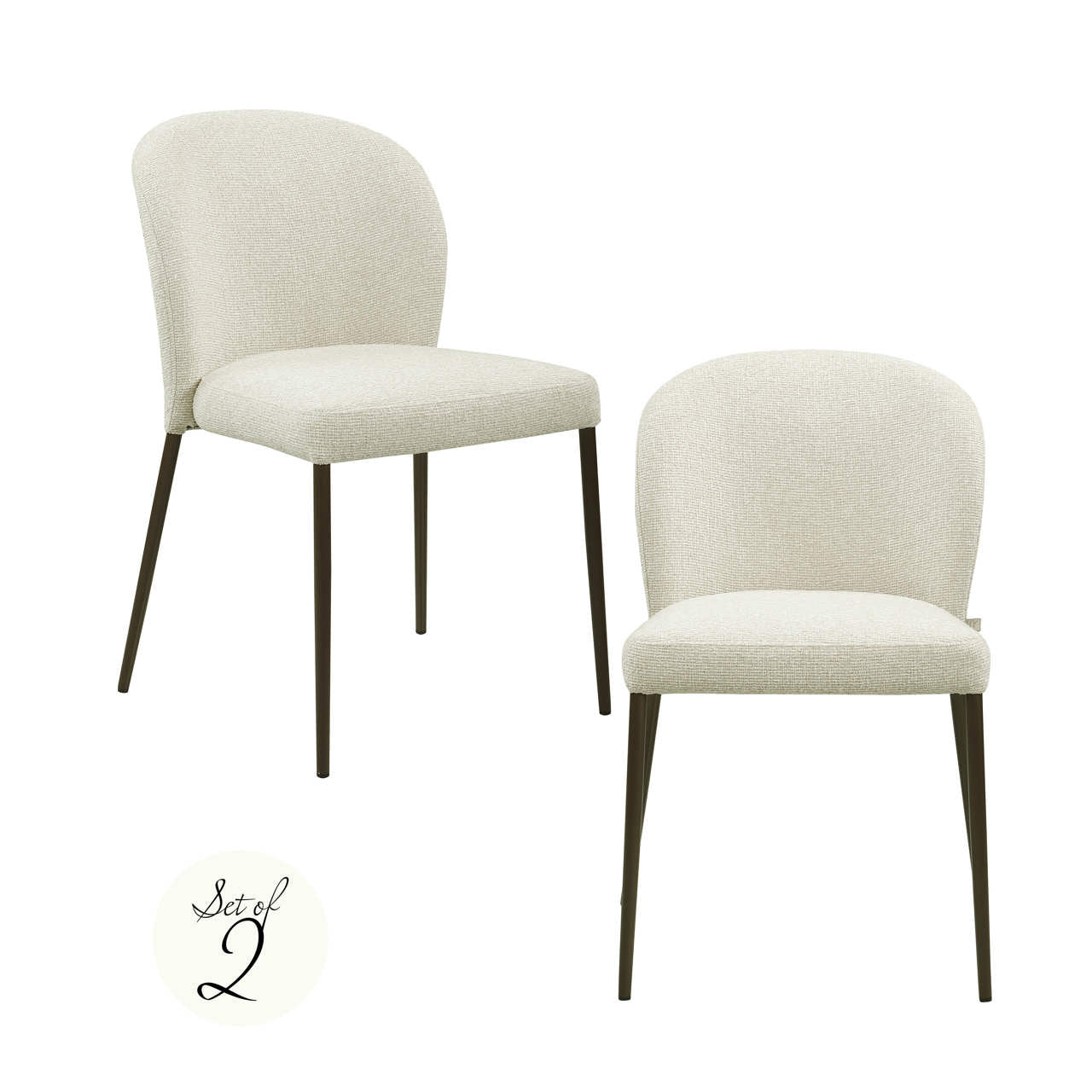 Esszimmerstuhl Stacker  biscotti fire retardant (Set of 2)