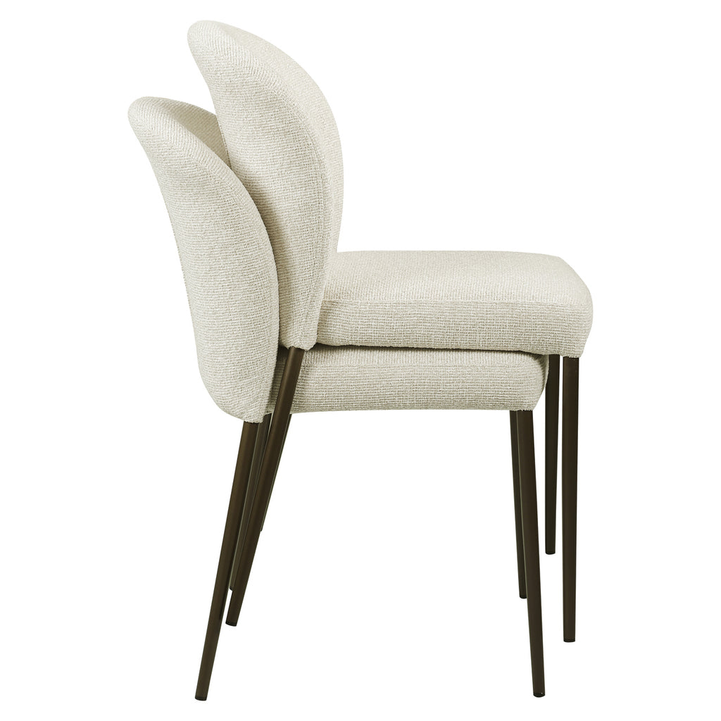Esszimmerstuhl Stacker  biscotti fire retardant (Set of 2)