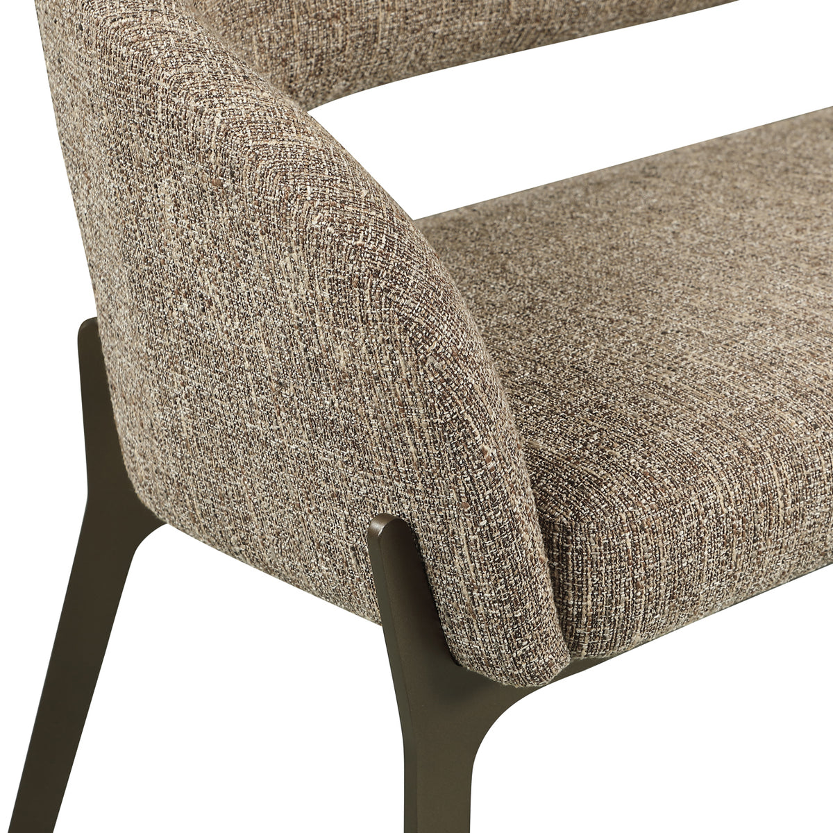 Sitzbank Kenzi brown tweed