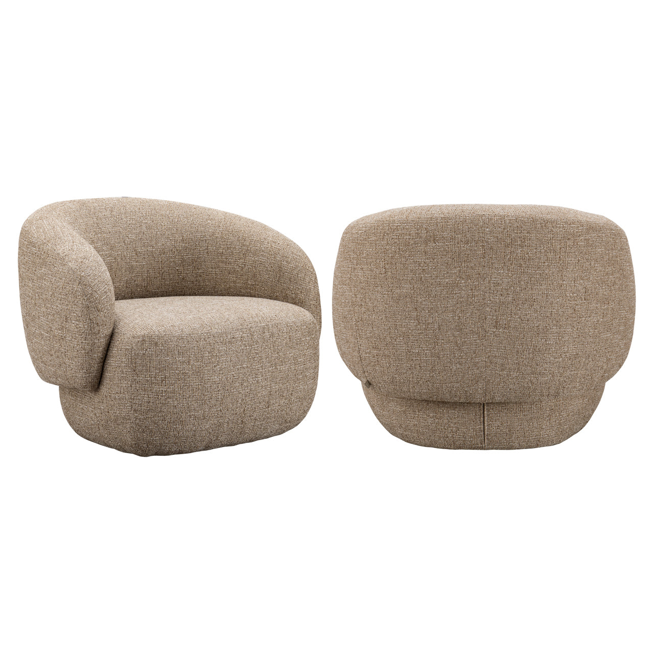 Lounge Stuhl Milano sand tweed fire retardant