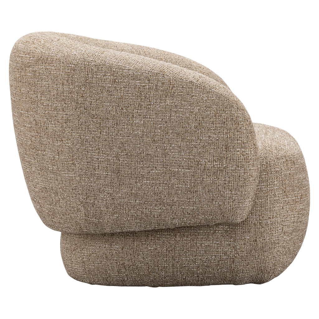 Lounge Stuhl Milano sand tweed fire retardant