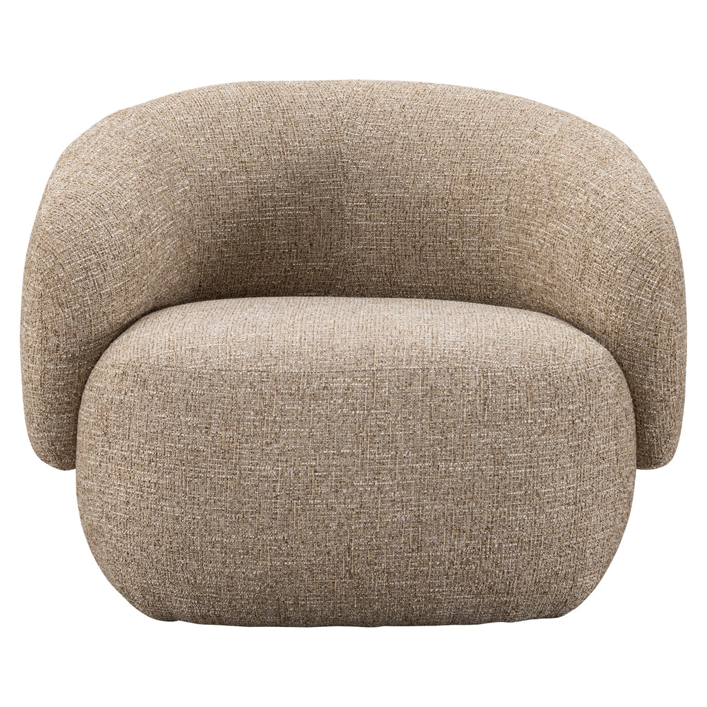 Lounge Stuhl Milano sand tweed fire retardant