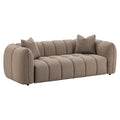 Sofa Hogan mocca chunky 3-seater fire retardant