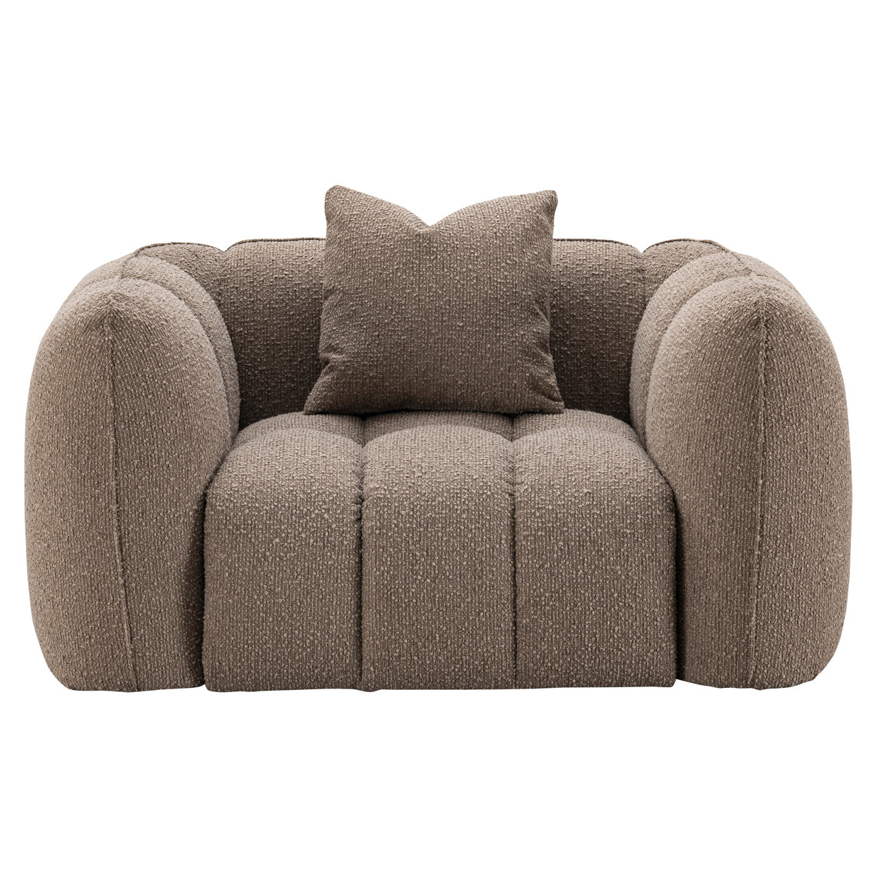 Lounge Stuhl Hogan mocca chunky fire retardant