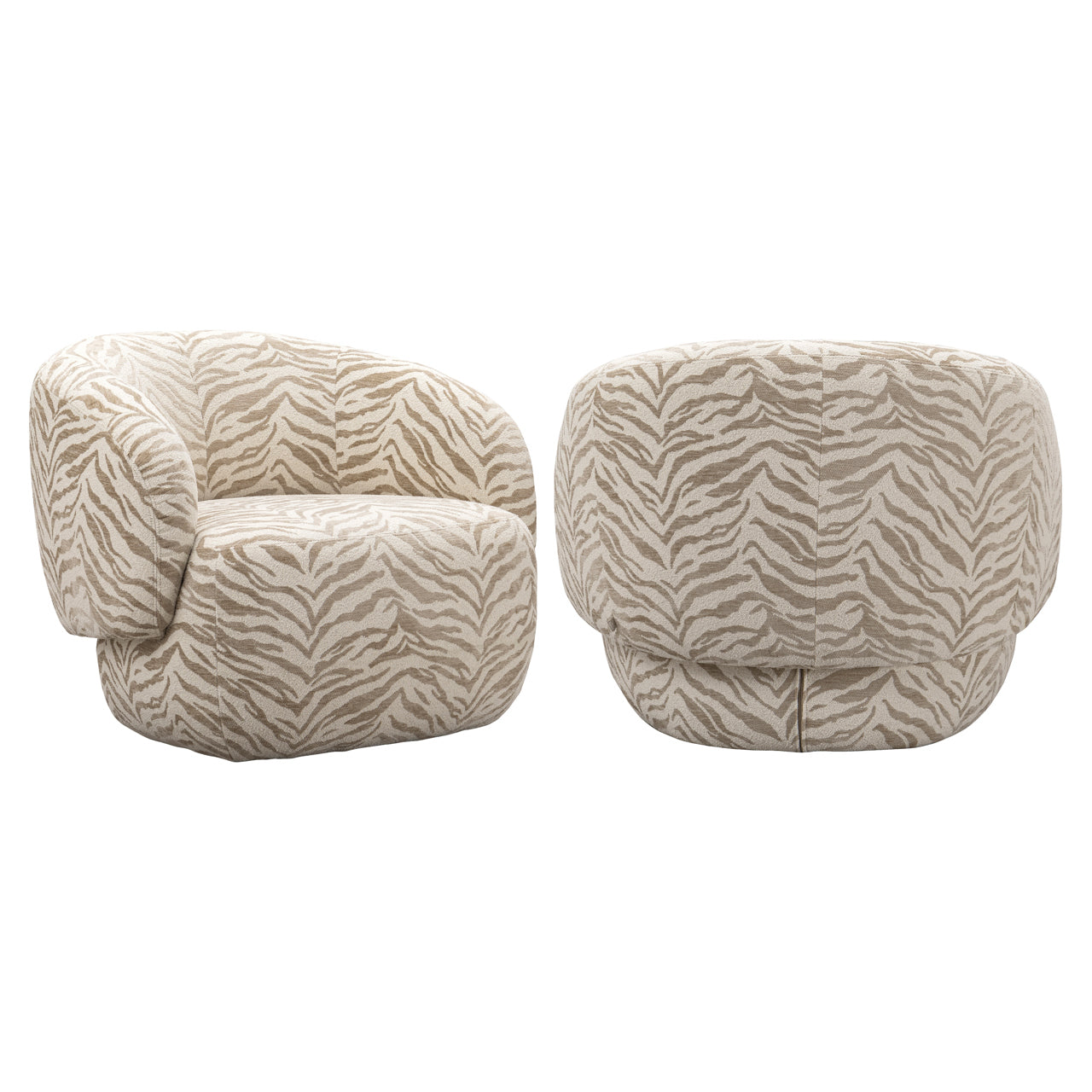 Lounge Stuhl Milano beige tiger