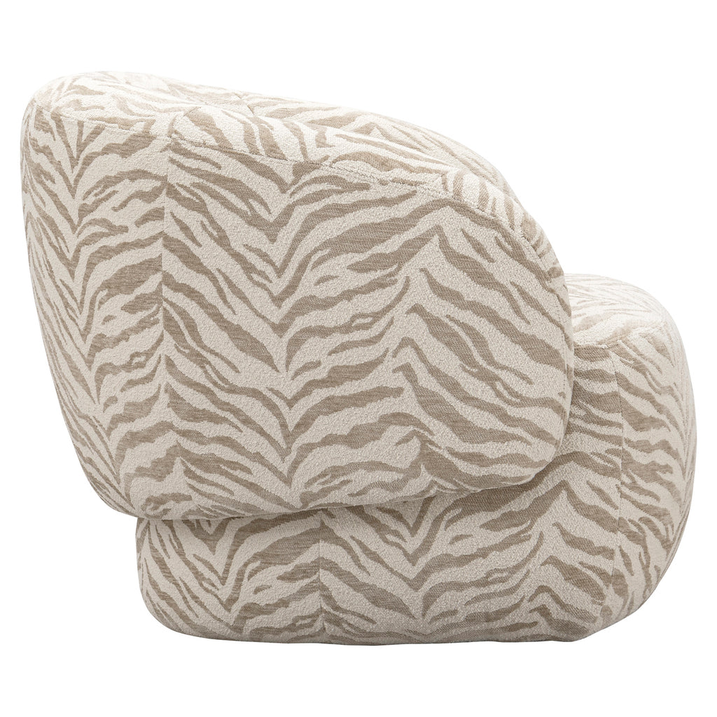 Lounge Stuhl Milano beige tiger