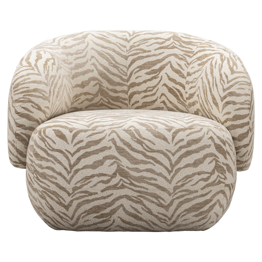 Lounge Stuhl Milano beige tiger