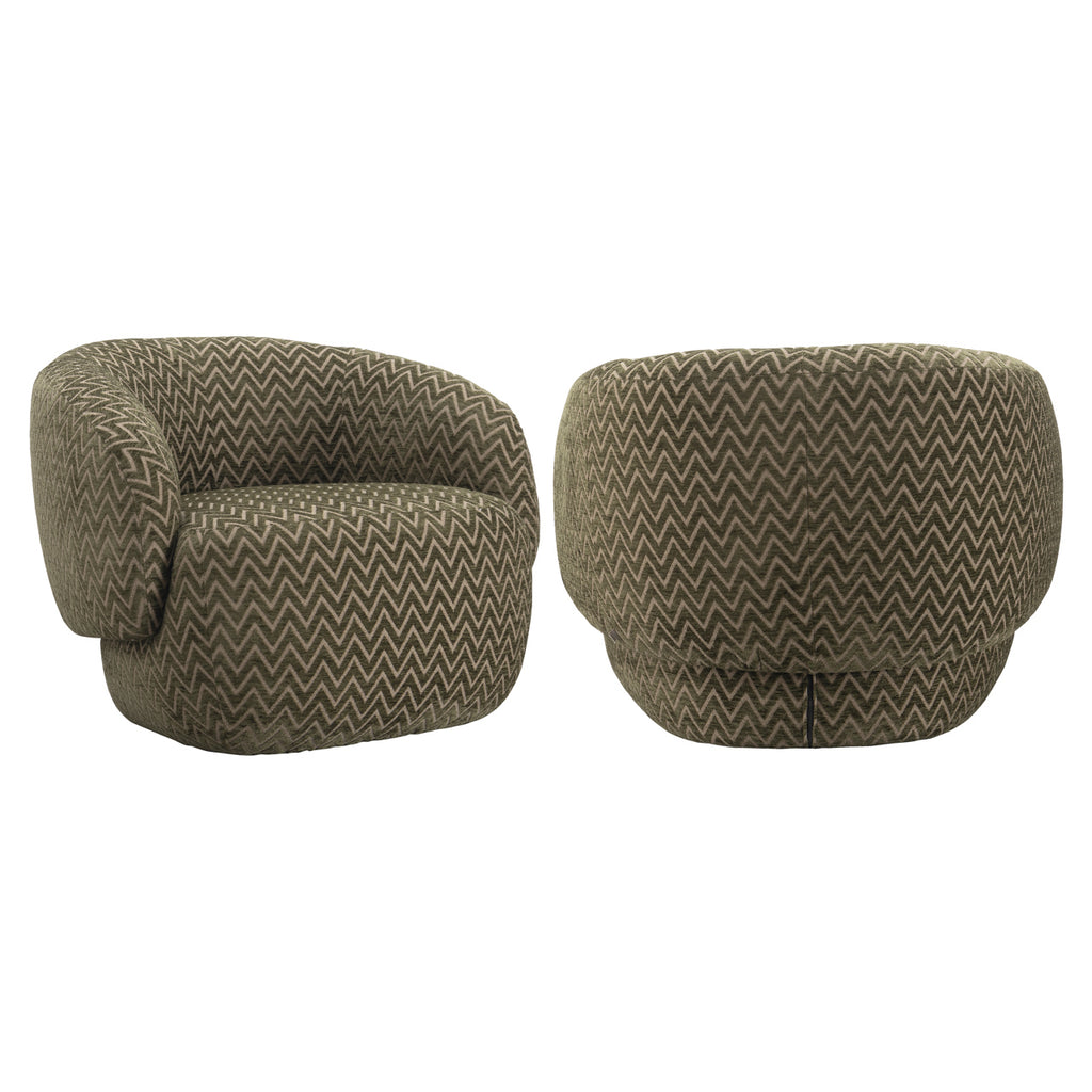 Lounge Stuhl Milano moss chevron