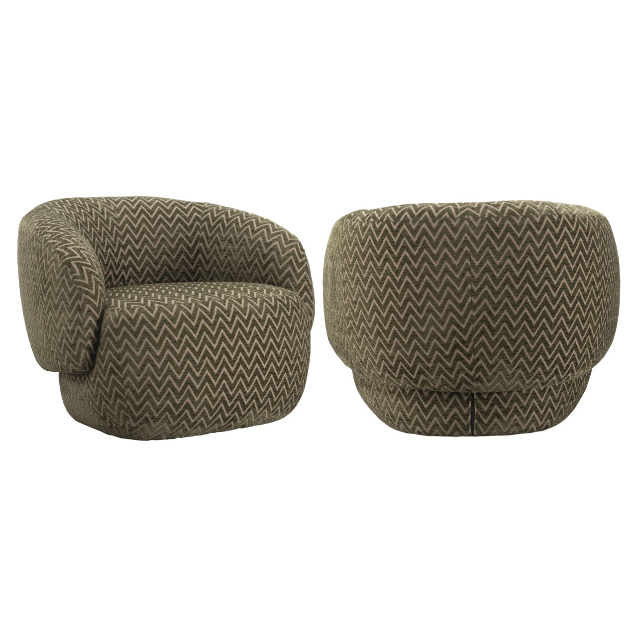 Lounge Stuhl Milano moss chevron
