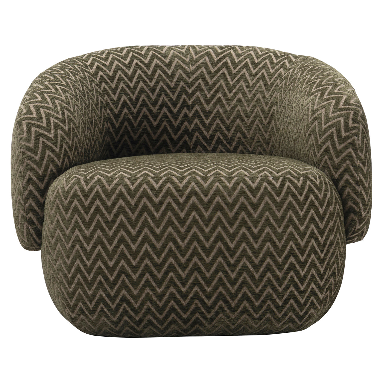 Lounge Stuhl Milano moss chevron