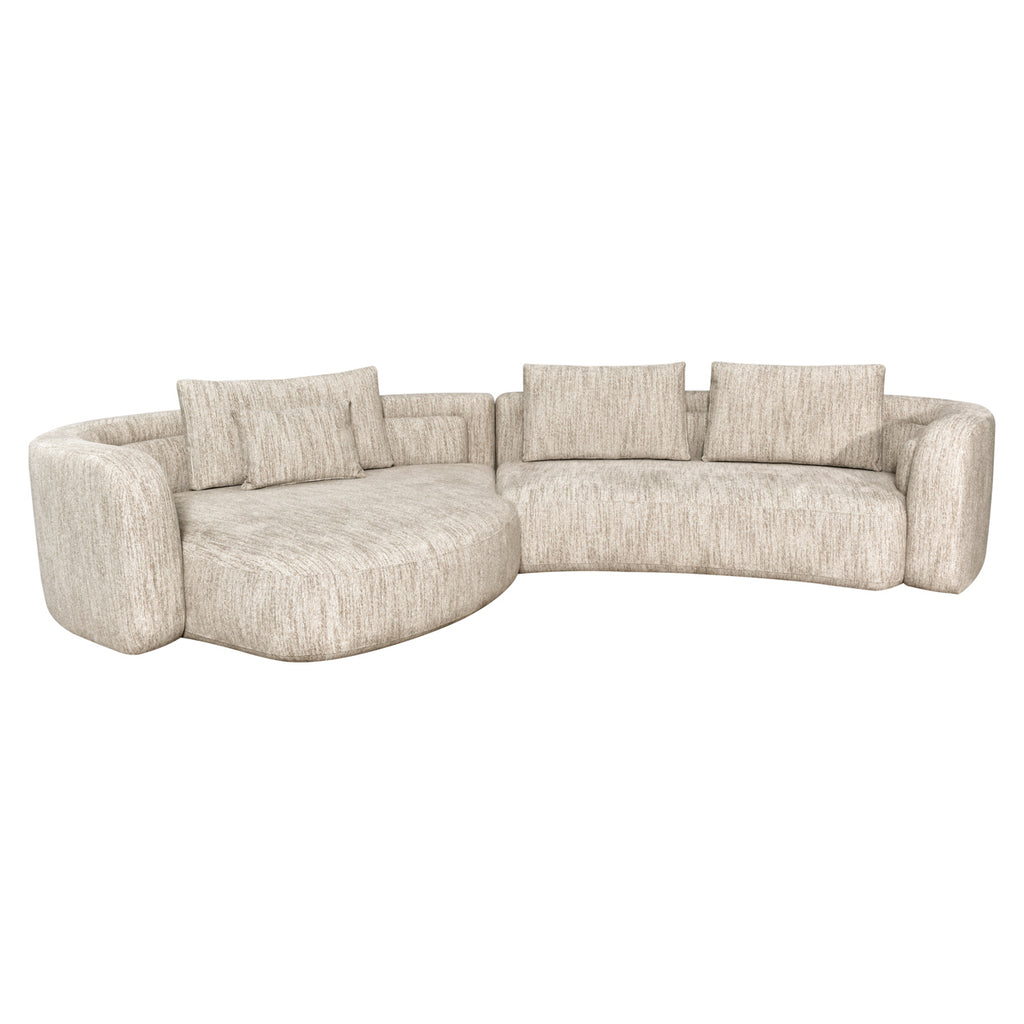 Sofa Angusto natural softweave lounge left