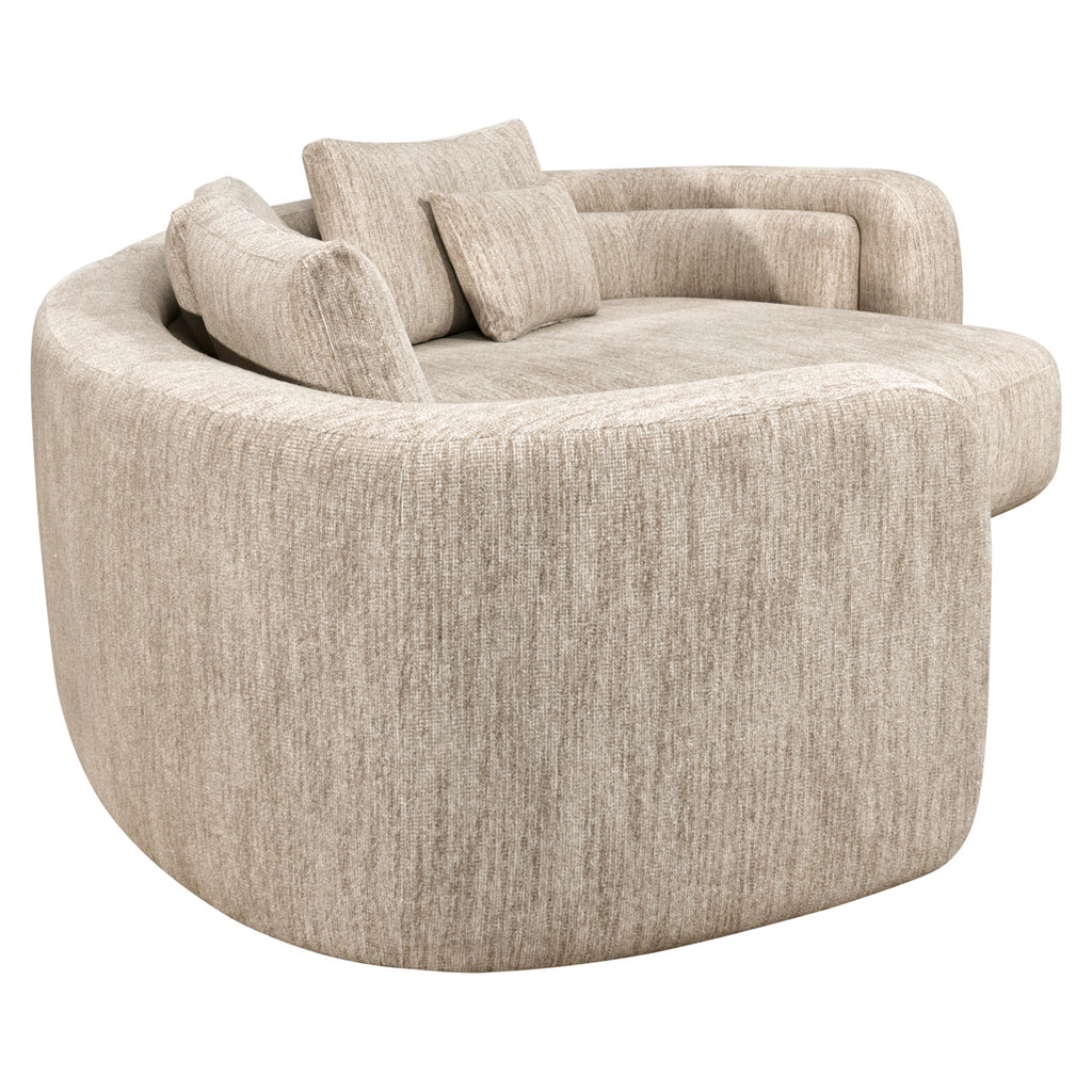 Sofa Angusto natural softweave lounge right