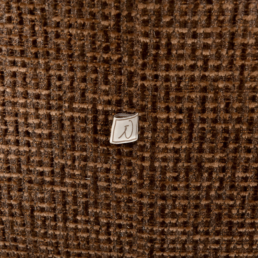 Lounge Stuhl Marina brown blockweave swivel fire retardant