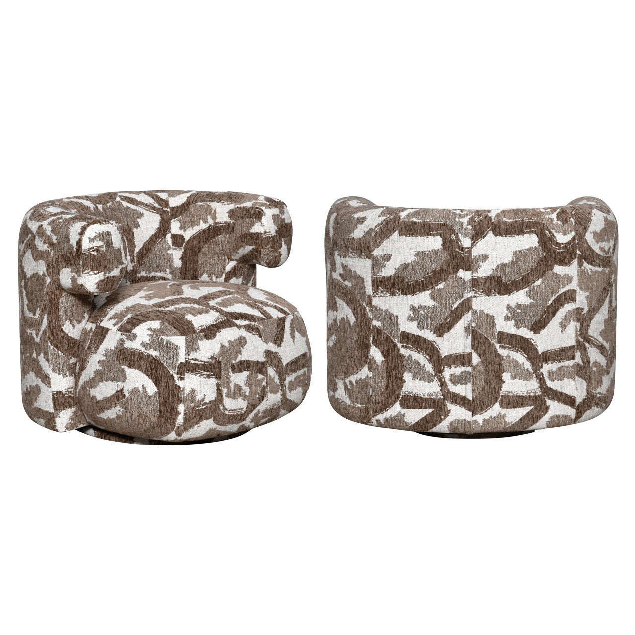 Lounge Stuhl Talley brown nature swivel
