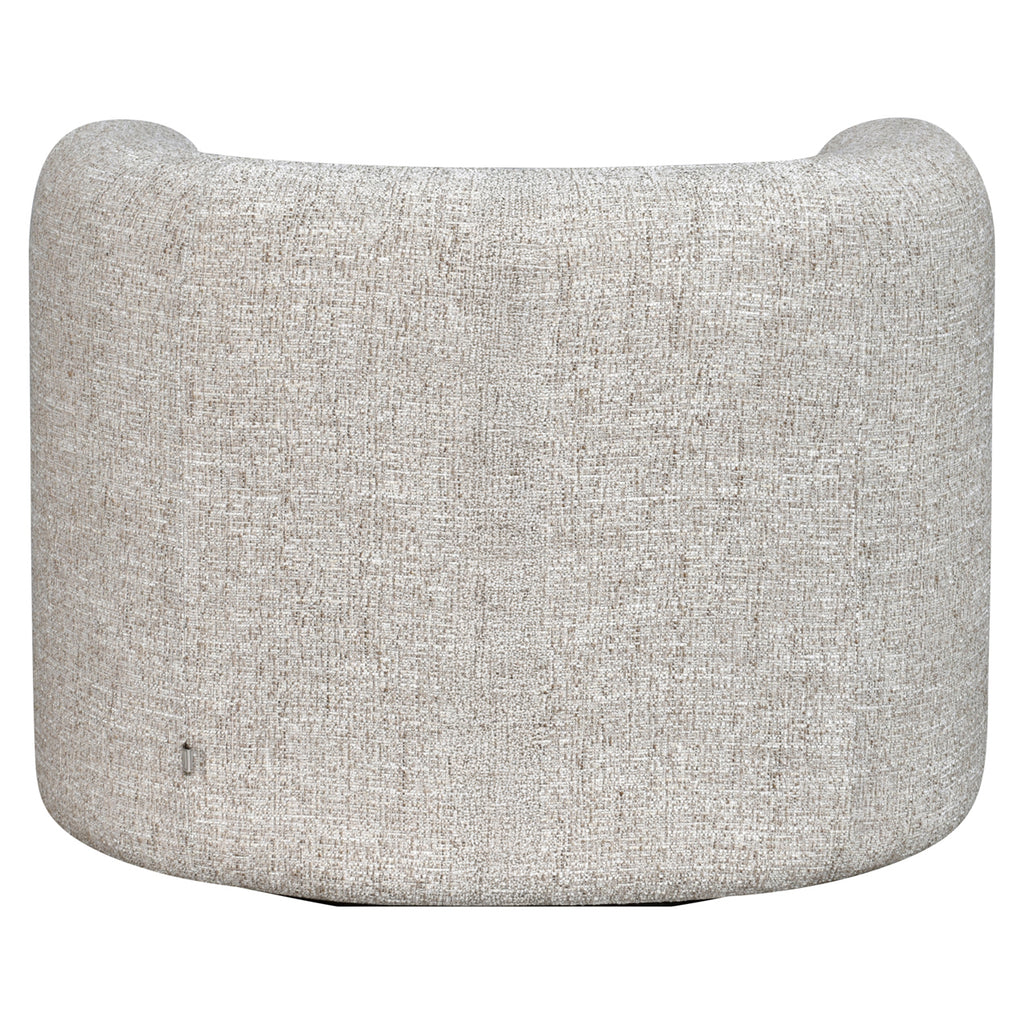 Lounge Stuhl Talley cream tweed swivel