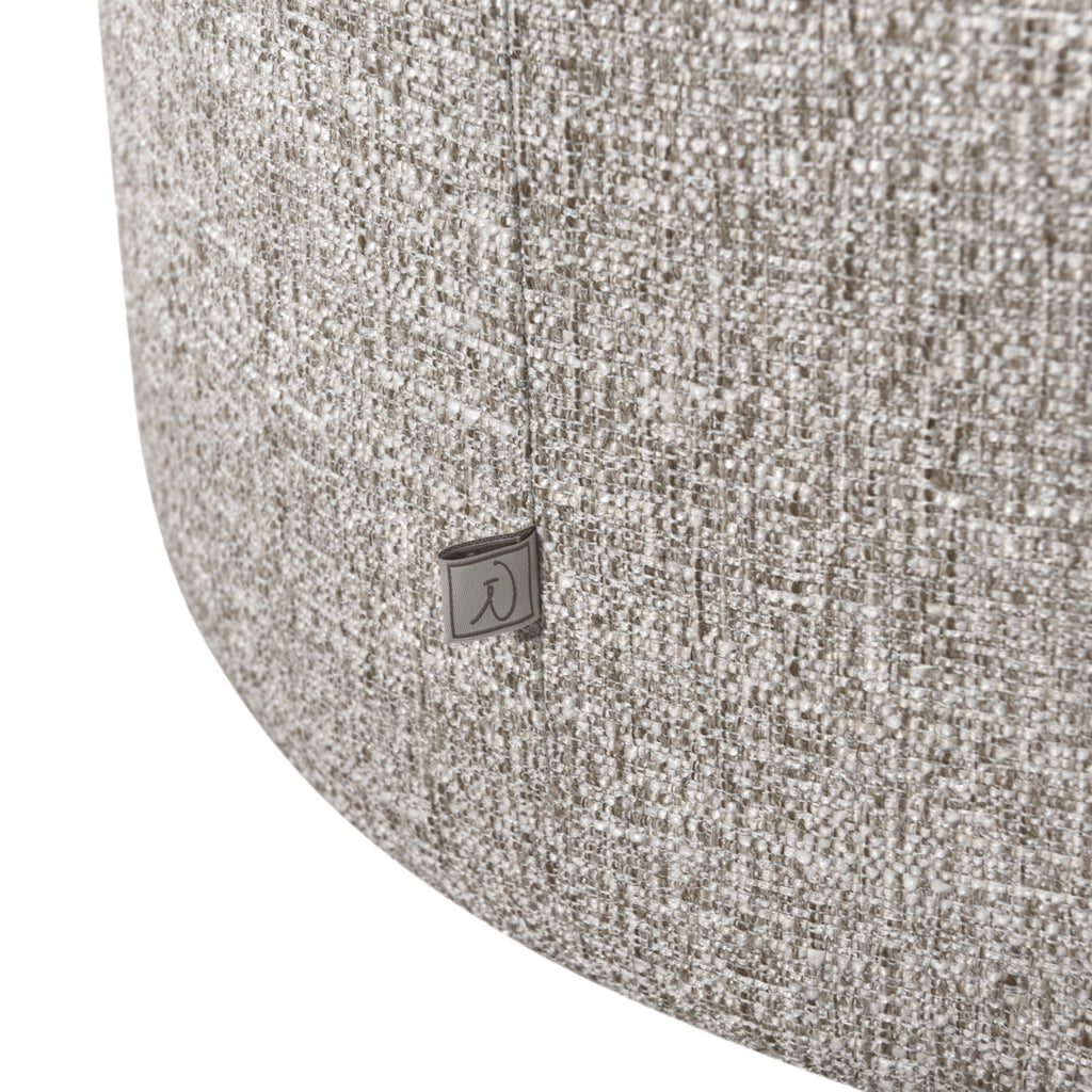 Lounge Stuhl Talley cream tweed swivel