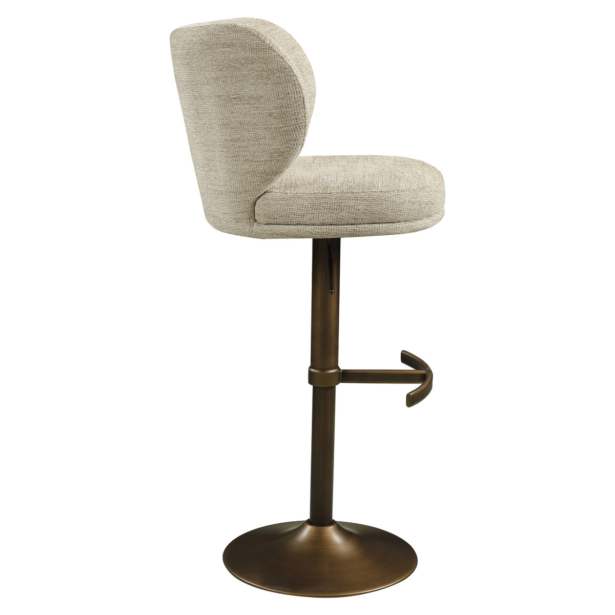 Barhocker Amely natural softweave swivel