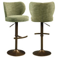 Barhocker Amely pistache softweave swivel