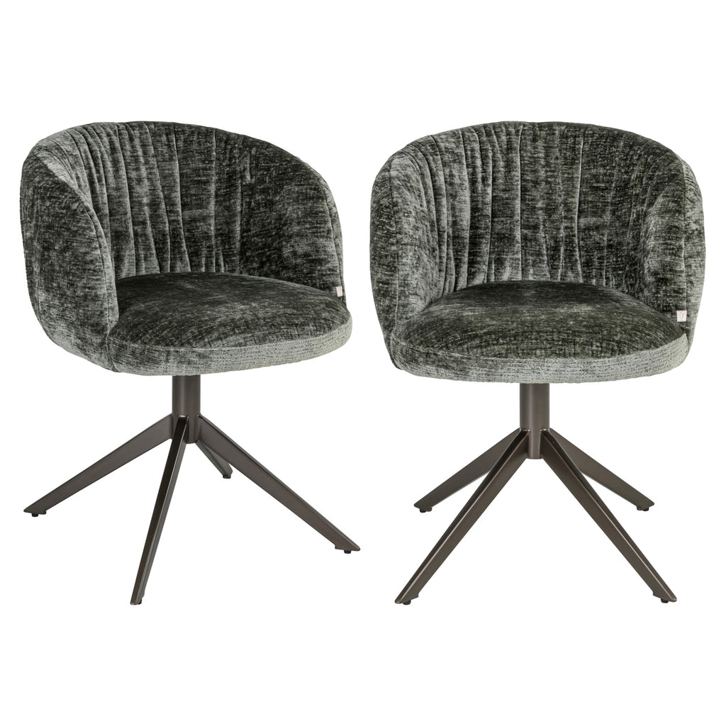 Esszimmerstuhl Cassi sage chenille swivel