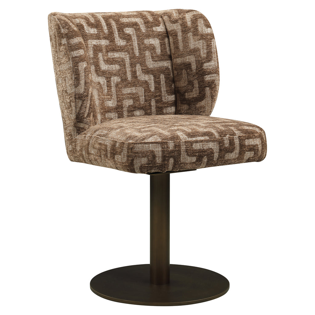 Esszimmerstuhl Fiona brown labyrinth swivel