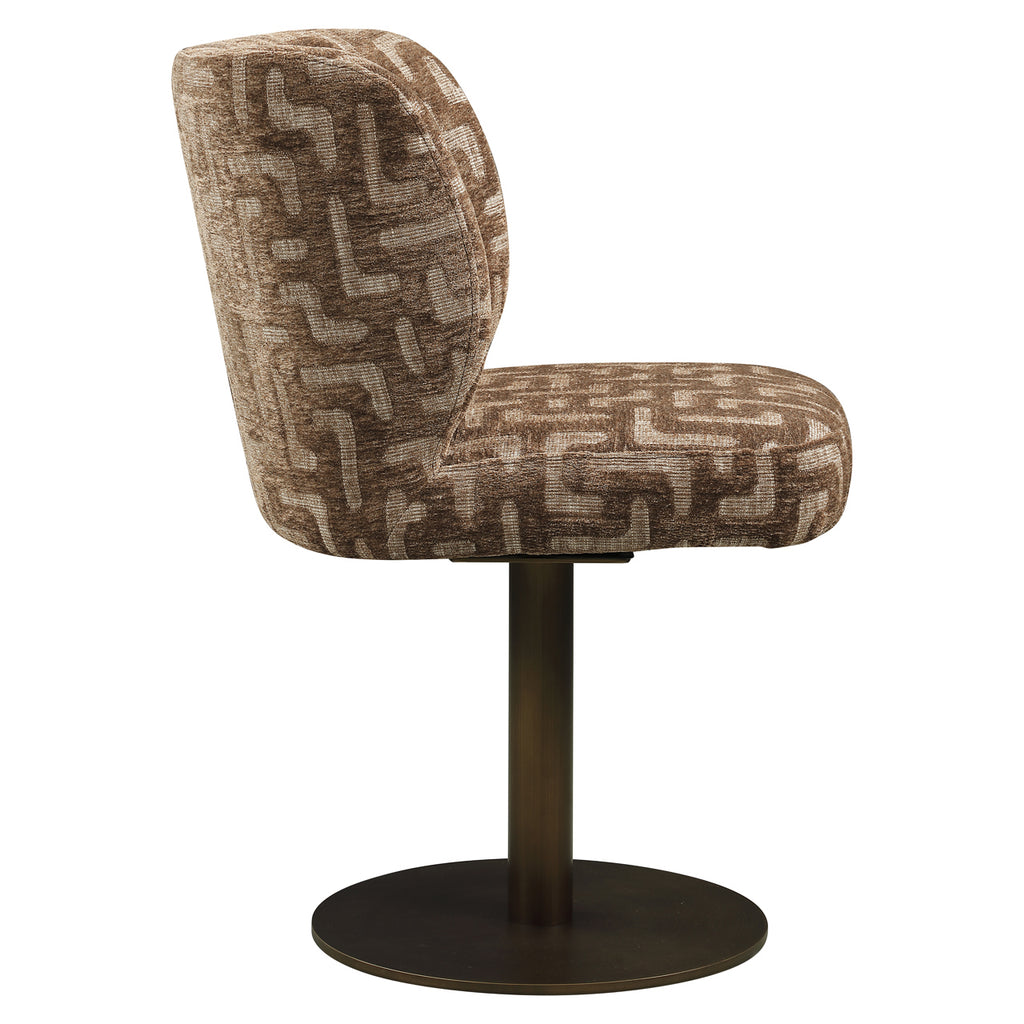 Esszimmerstuhl Fiona brown labyrinth swivel