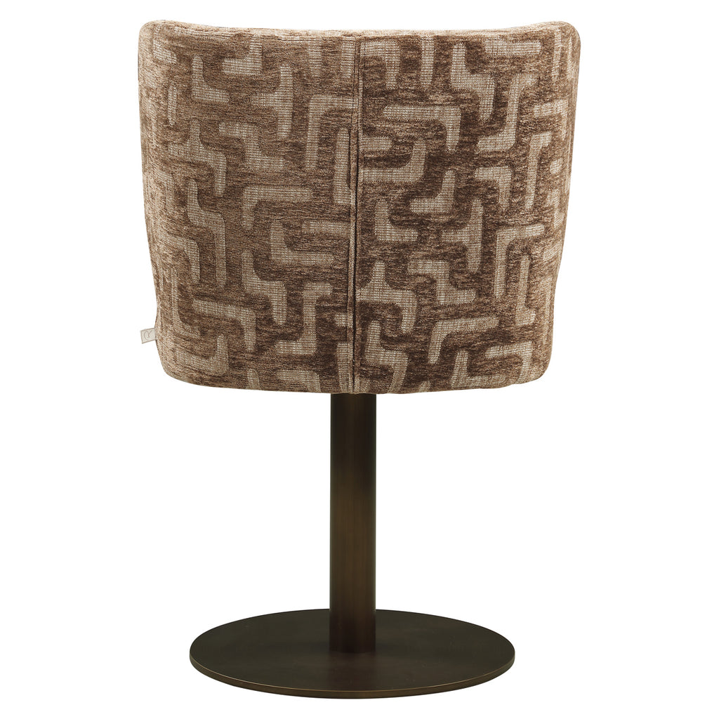 Esszimmerstuhl Fiona brown labyrinth swivel