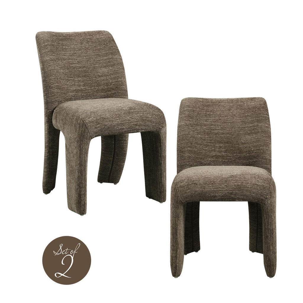 Esszimmerstuhl Maya brown softweave (Set of 2)
