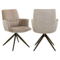 Esszimmerstuhl Chase cream blockweave swivel