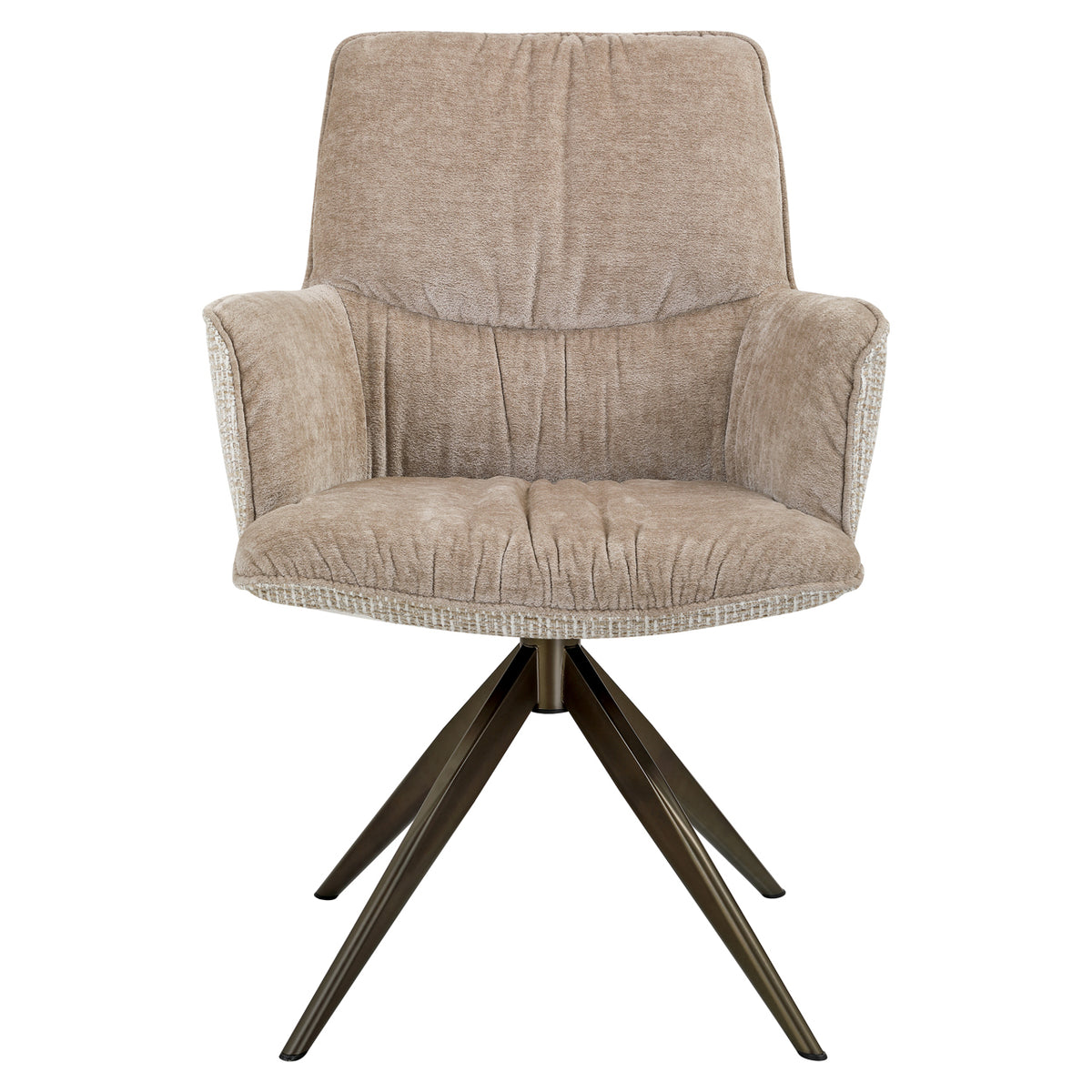 Esszimmerstuhl Chase cream blockweave swivel