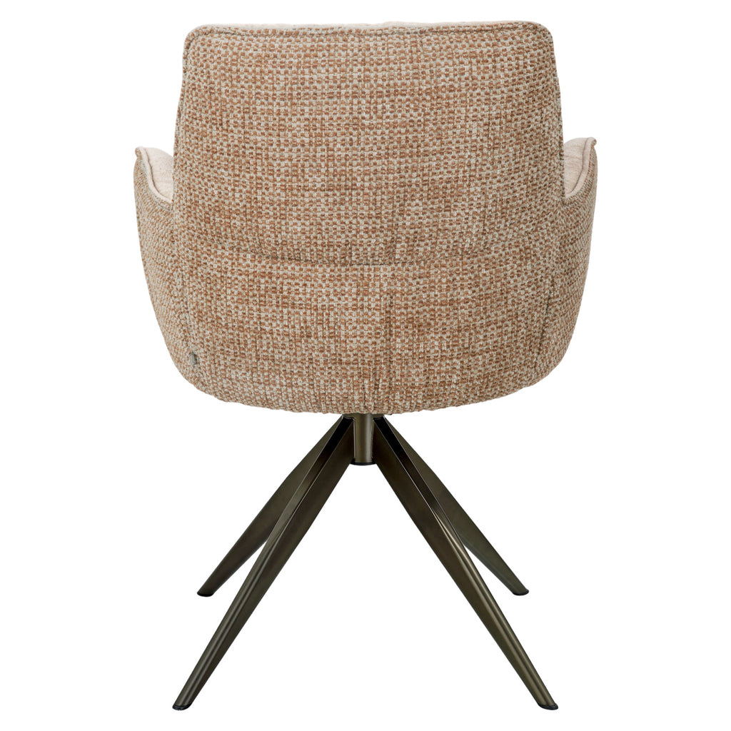 Esszimmerstuhl Chase ginger jacquard swivel