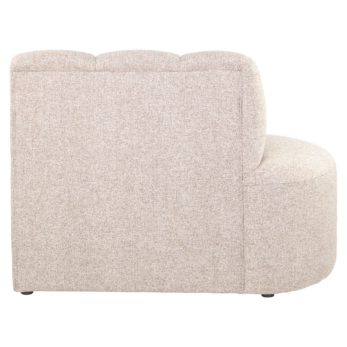 Sitzbank Landmark cayenne brown open end left straight - fully upholstered
