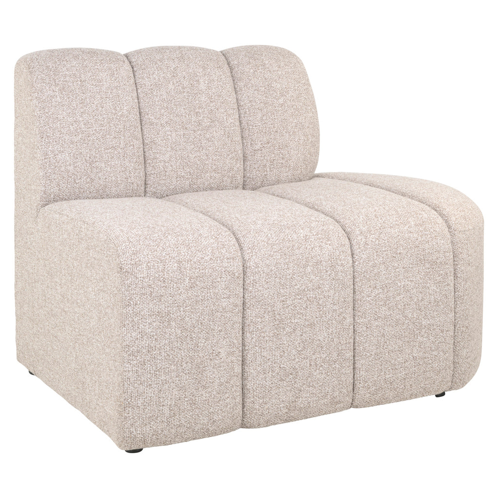 Sitzbank Landmark cayenne brown open end right straight - fully upholstered