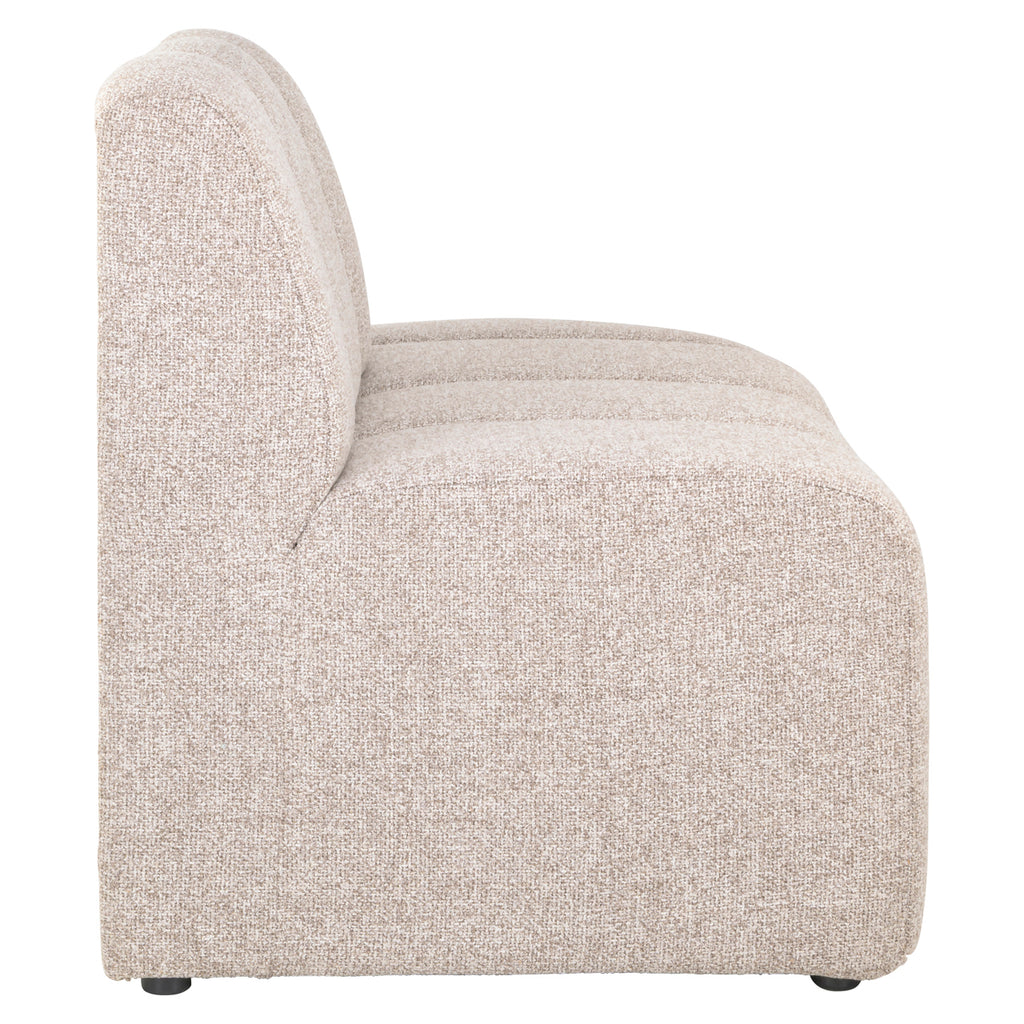 Sitzbank Landmark cayenne brown open end right straight - fully upholstered