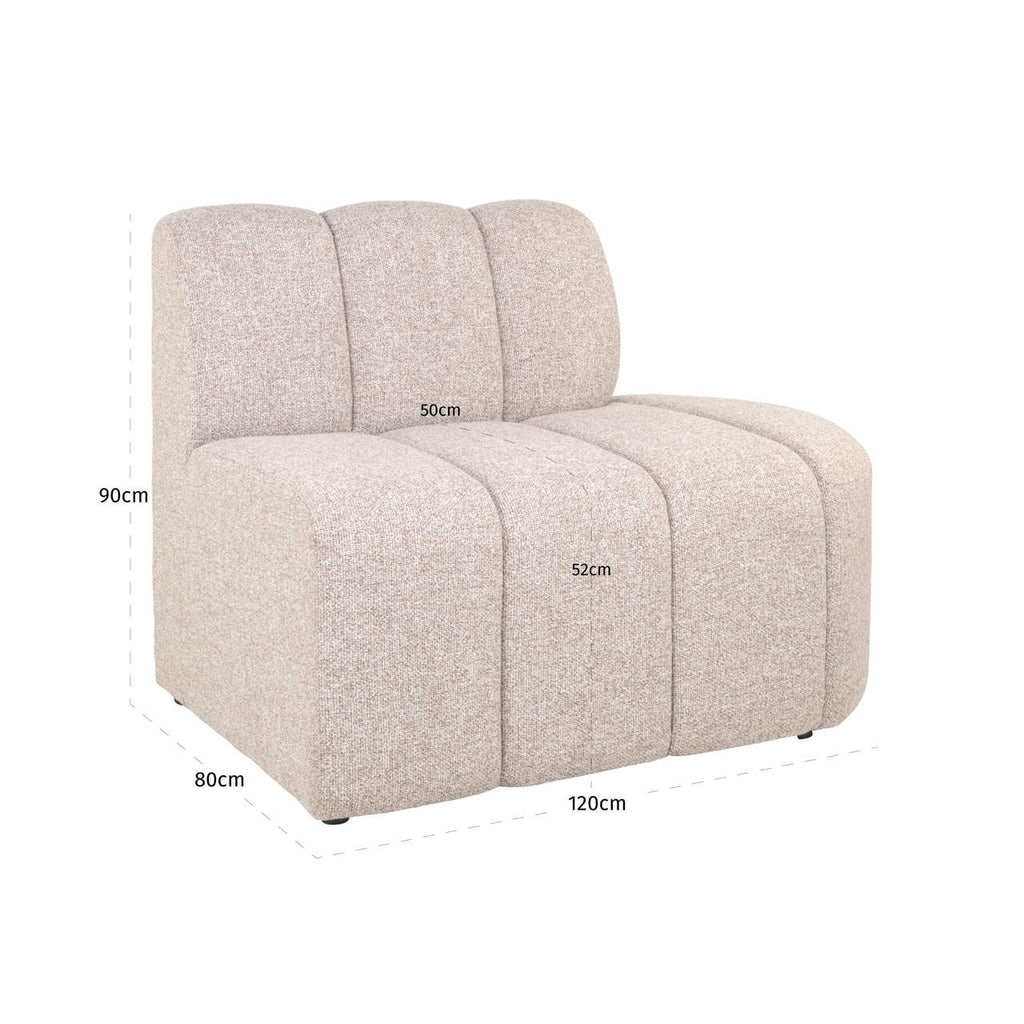 Sitzbank Landmark customized open end right straight - fully upholstered