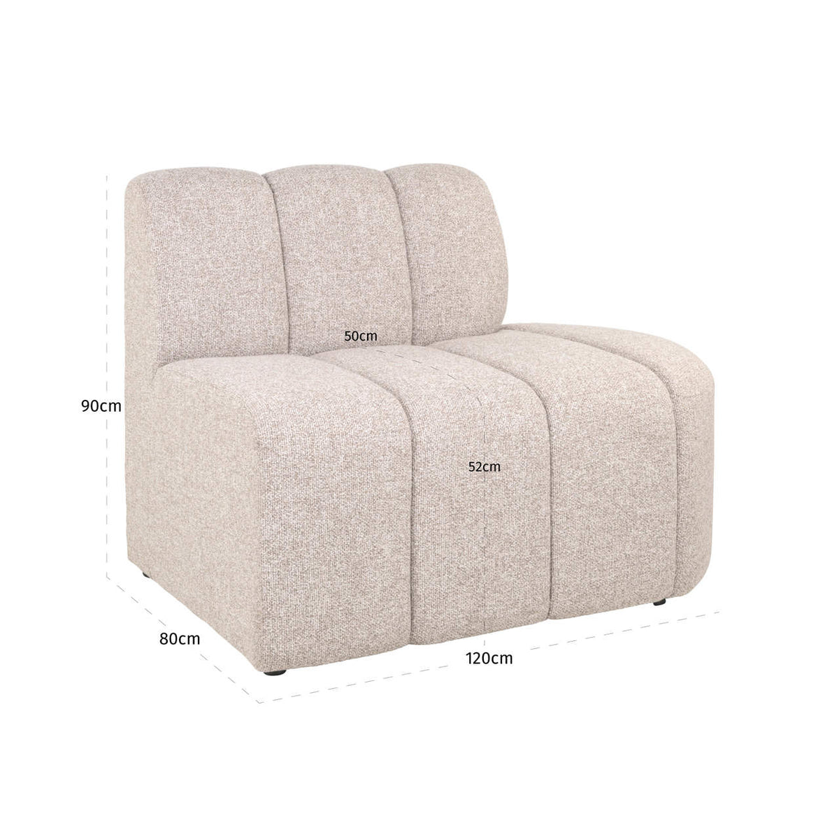 Sitzbank Landmark customized open end right straight - fully upholstered