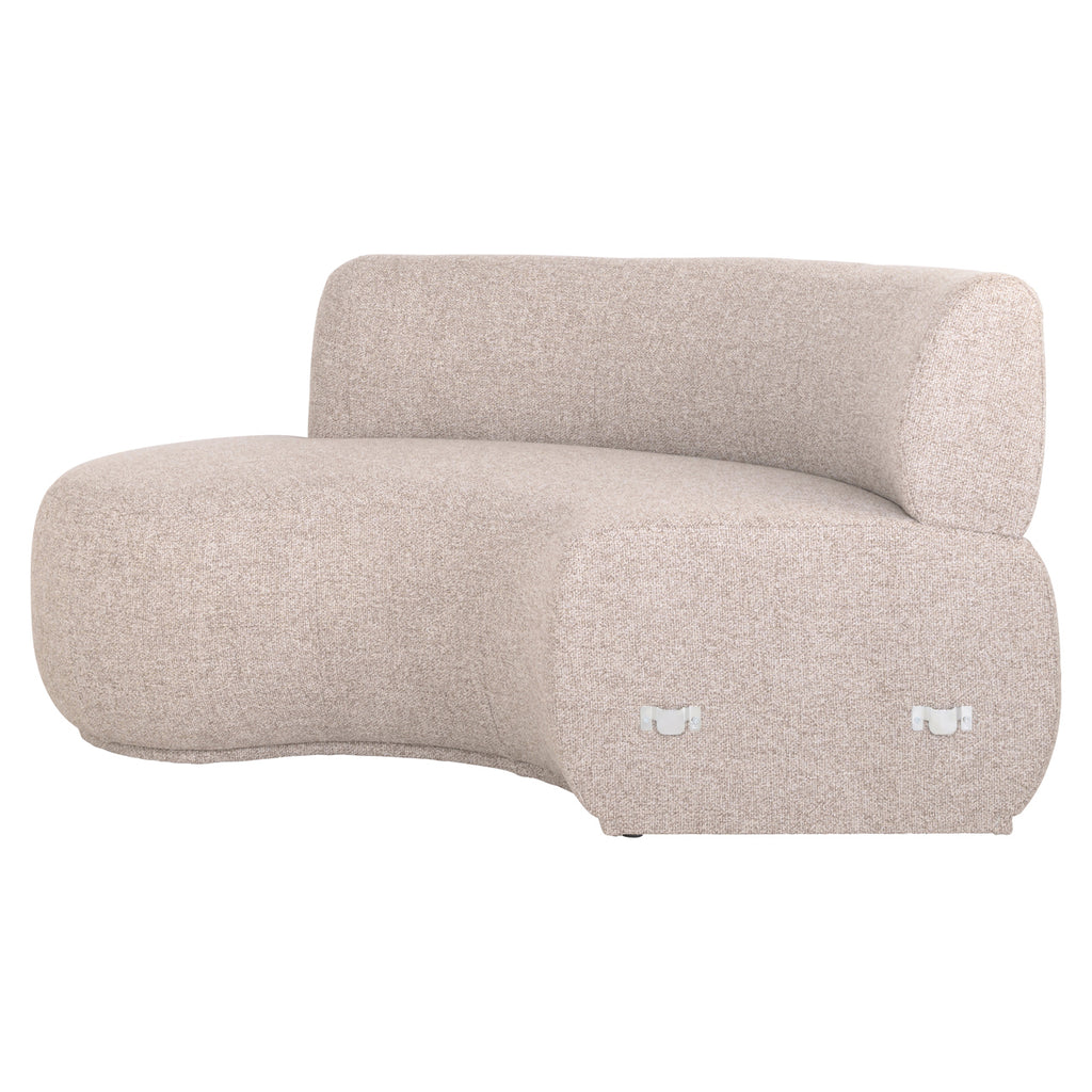 Sitzbank Sorrobon customized open end left round