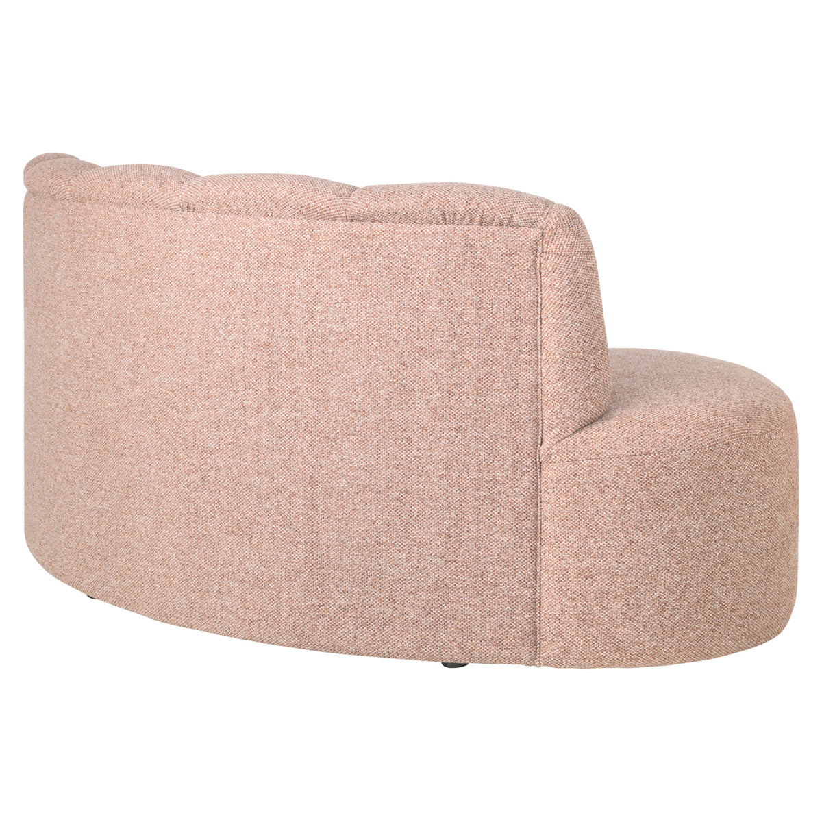 Sitzbank Landmark cayenne cognac open end left round - fully upholstered