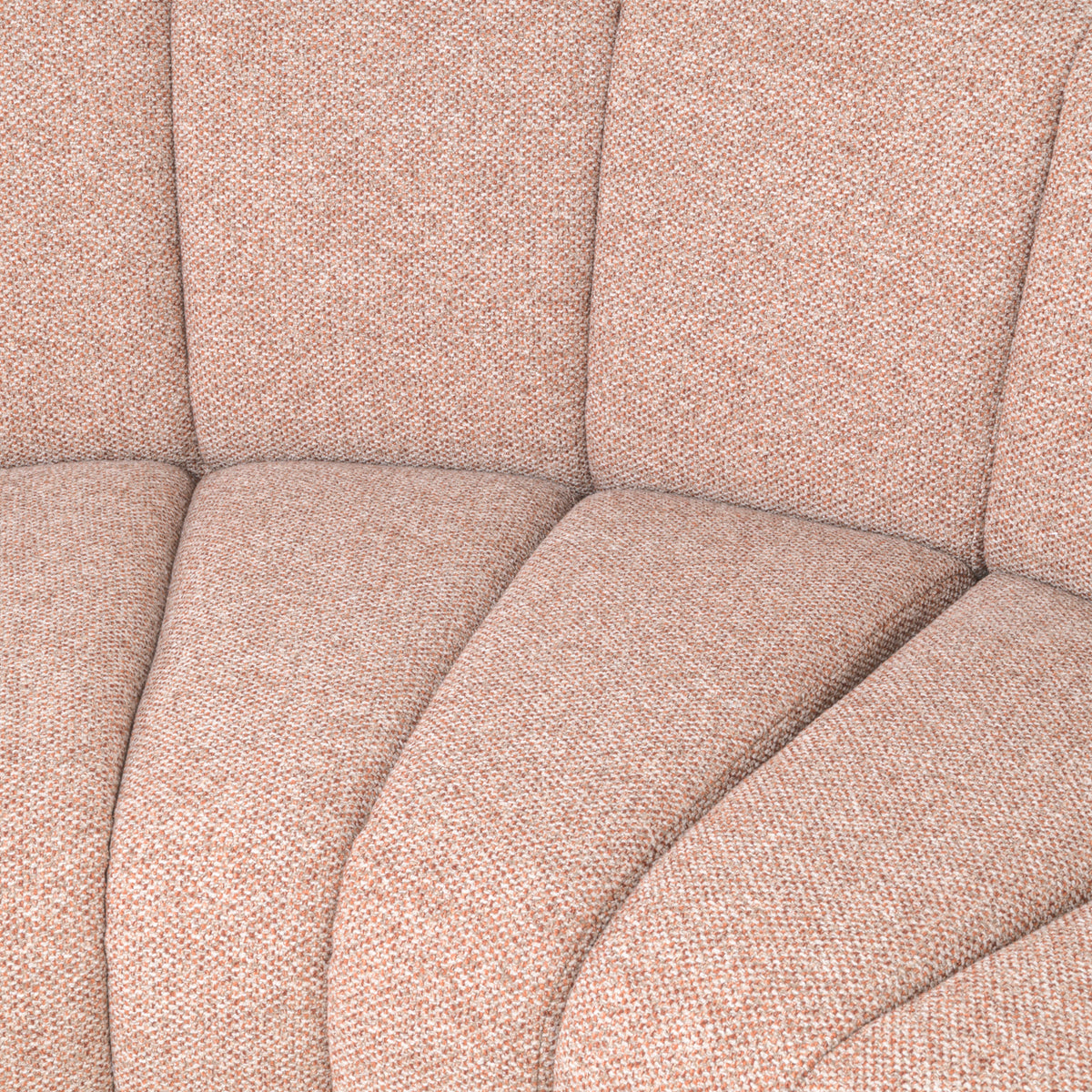 Sitzbank Landmark cayenne cognac open end left round - fully upholstered