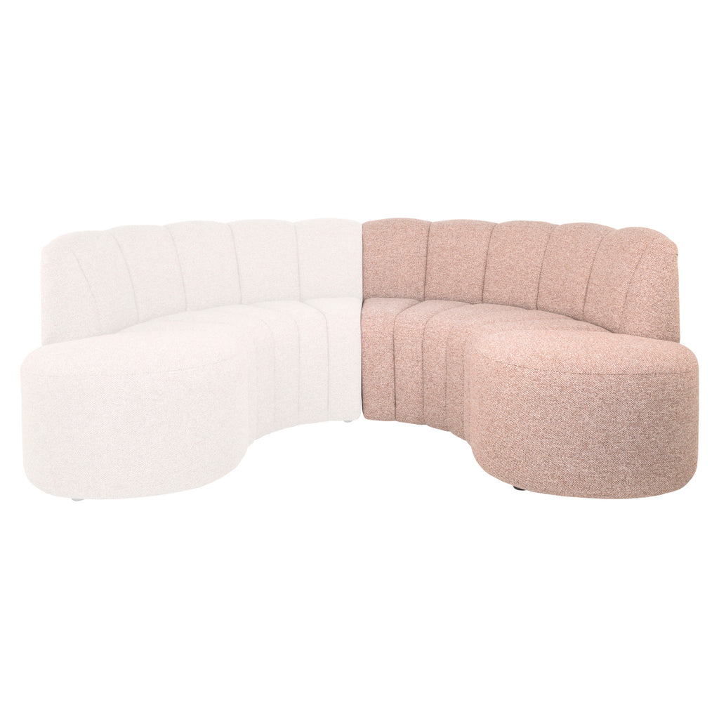 Sitzbank Landmark customized open end right round - fully upholstered