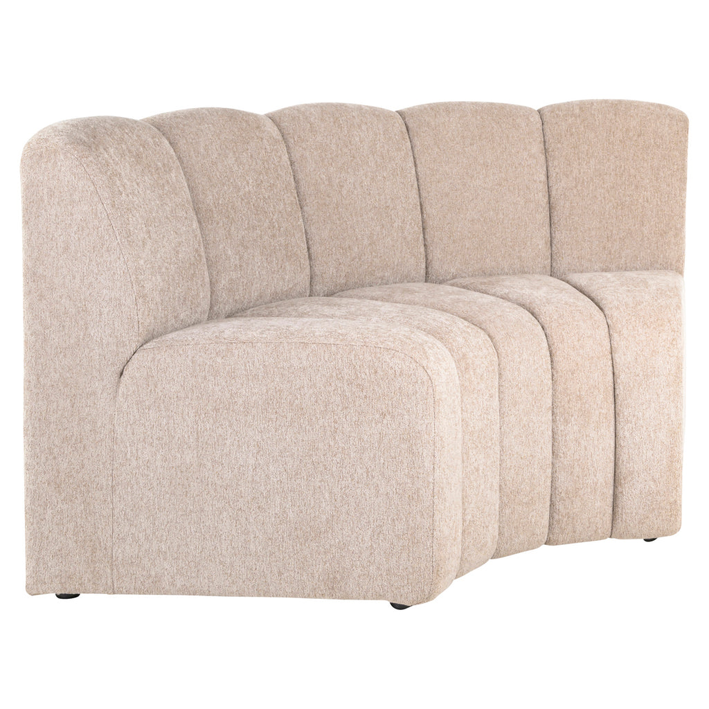 Sitzbank Landmark be easy sand corner round - fully upholstered